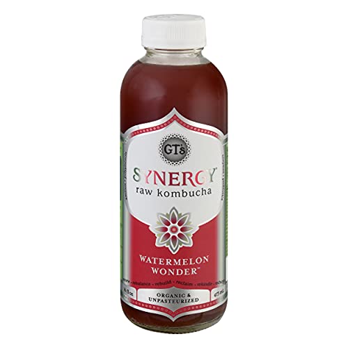 Gts, Kombucha Synergy Watermelon Wonder, 16 Fl Oz, 12 Pack