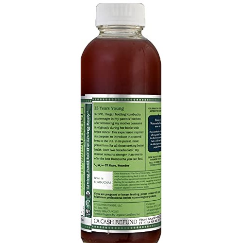 Gts, Kombucha Synergy Watermelon Wonder, 16 Fl Oz, 12 Pack