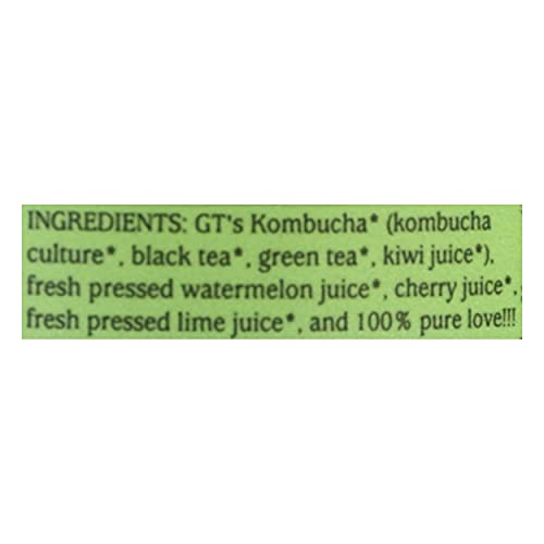 Gts, Kombucha Synergy Watermelon Wonder, 16 Fl Oz, 12 Pack