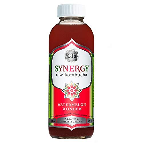 Gts, Kombucha Synergy Watermelon Wonder, 16 Fl Oz, 12 Pack