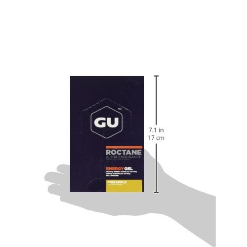 Gu Energy Roctane Ultra Endurance Energy Gel, 24-Count, Pineapple