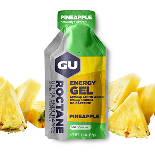 Gu Energy Roctane Ultra Endurance Energy Gel, 24-Count, Pineapple