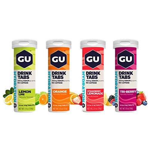Gu Energy Hydration Electrolyte Drink Tablets, 4-Count 48 Servi