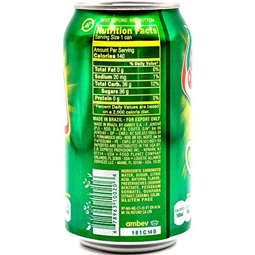 Guaraná Antarctica, Guaraná Flavoured Soft Drink, Made From Amaz