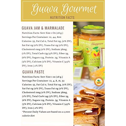 Guava Gourmet Guava Jam 12Oz, Jar, Fresh Tropical Guava Fruit