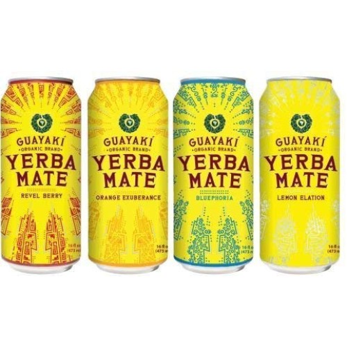Guayaki Variety Pack - Lemon, Orange, Revel Berry, Bluephoria P