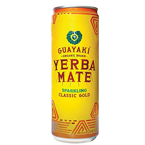 Guayaki Yerba Mate Classic Gold Sparkling Mate, 12 Fluid Ounce -