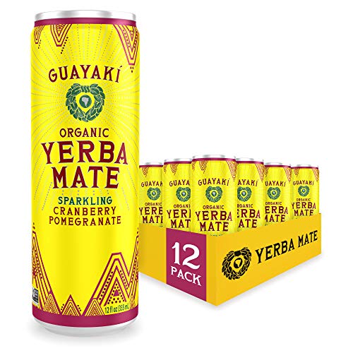 Guayaki Yerba Mate, Cranberry Pomegranate, Organic Sparkling Alt