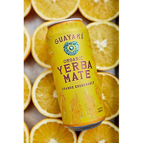 Guayaki Yerba Mate, Organic Drink, Orange Exuberance, 15.5 Ounce