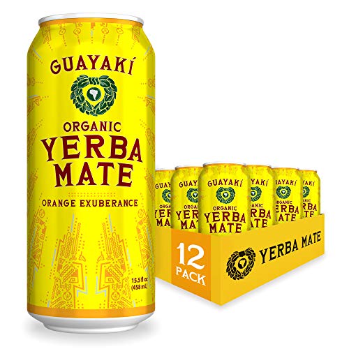 Guayaki Yerba Mate, Organic Drink, Orange Exuberance, 15.5 Ounce