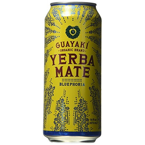 Organic Yerba Mate, Bluephoria, 16 Ounce Pack Of 12