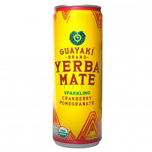 Organic Yerba Mate, Sparkling Cranberry Pomegranate, 12 Ounce P