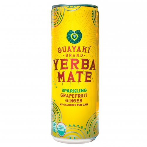 Organic Yerba Mate, Sparkling Grapefruit Ginger, 12 Ounce Pack