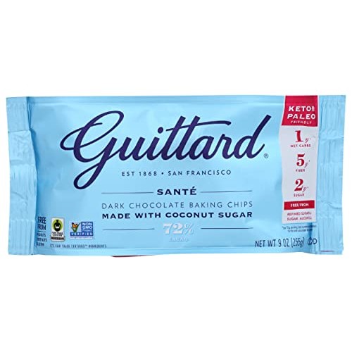 Guittard 72% Dark Chocolate Baking Chips, Keto & Paleo Friendly,...