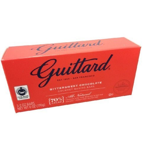 Guittard, 70% Bittersweet Cocoa Baking Bars, Semi Sweet, 6Oz Pac