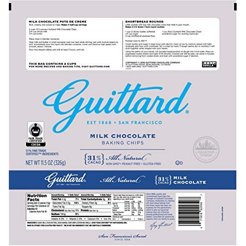 Guittard Choc Chip Mlk Choc Maxi - Pack Of 2