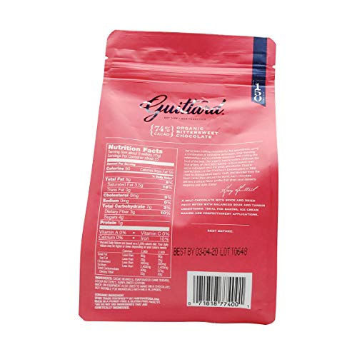 Guittard, Organic 74% Chocolate Baking Wafers, 12 Ounce