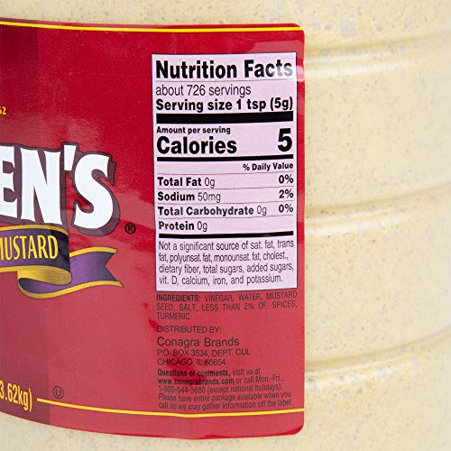 Guldens Spicy Brown Mustard - 8 Lbs 3.62 Kg