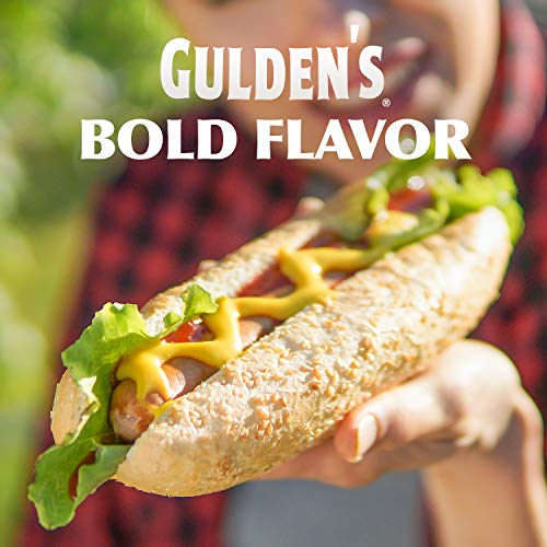 Guldens Bold Yellow Mustard Squeeze Bottle, Keto Friendly, 12 O