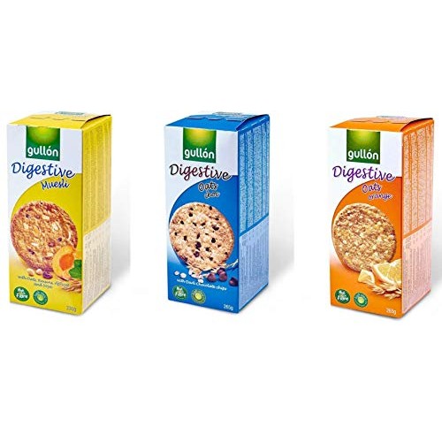 Gullon Digestive Biscuit Cookie Variety Pack - 3 Flavors - Gullo