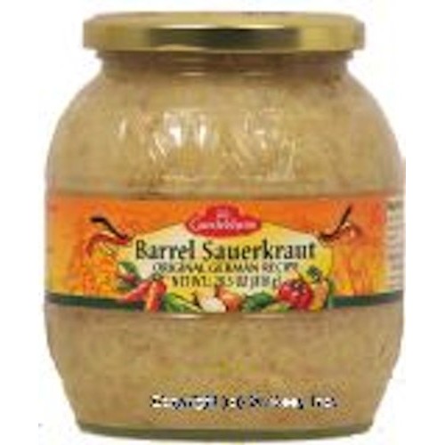 Gundelsheim Barrel Sauerkraut, 28.5-Ounce Glass Pack Of 6
