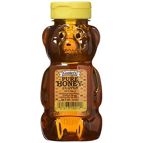 Gunters Pure Clover Honey Bears, 12 Oz Pack Of 4