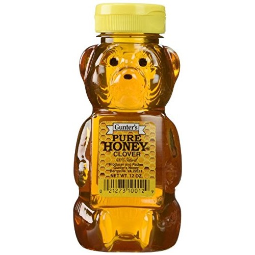 Gunters Pure Clover Honey Bears - 12 oz Pack of 6