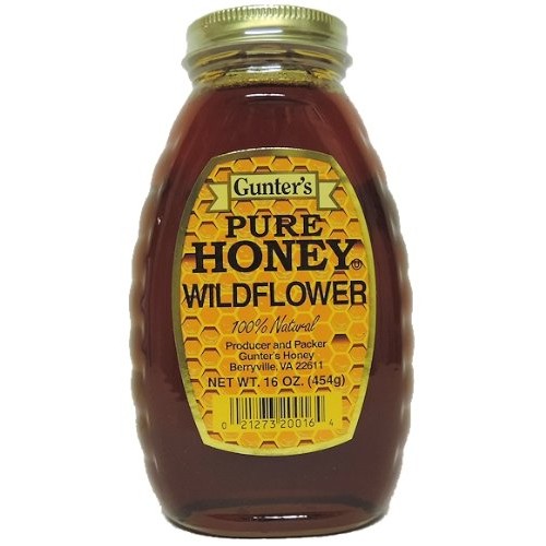 Gunters Pure Honey Wildflower - 1 Lb Jar