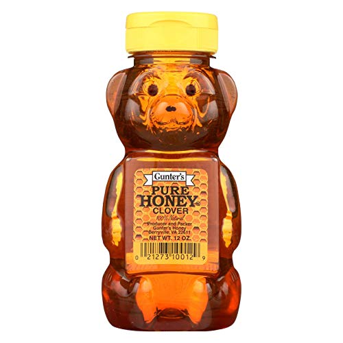 Gunters Squeezable Honey Bear, 12 Ounce - 12 Per Case.