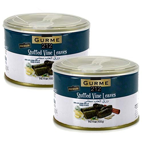 Gurme212 Premium 14 Oz Stuffed Vine Leaves Dolmades With Easyl
