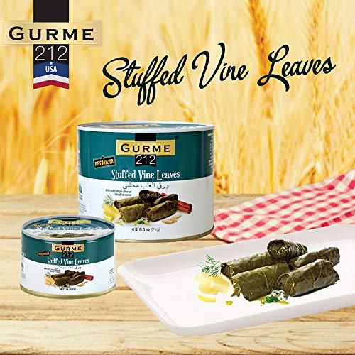 Gurme212 Premium 4.4 Lbs Stuffed Vine Leaves Dolmades With Oli
