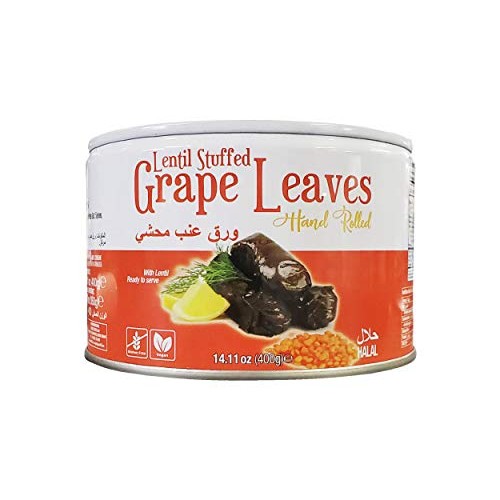 Gurme212 Turkish Hand Rolled Lentil Stuffed Grape Leaves - Vegan