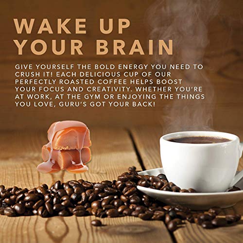Guru Coffee Company Ground Coffee Light Roast, Caramel Cream Fla