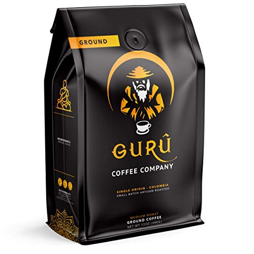 Guru Coffee Company Premium Medium Roast Ground Coffee, Single O