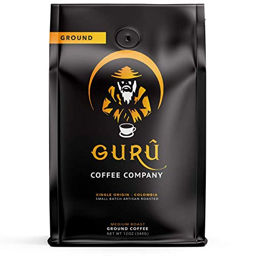 Guru Coffee Company Premium Medium Roast Ground Coffee, Single O
