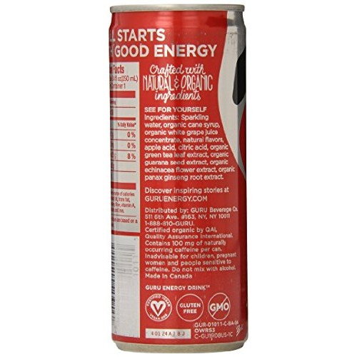 Guru Natural Energy - Original - 8.4Fl.Oz Pack Of 20