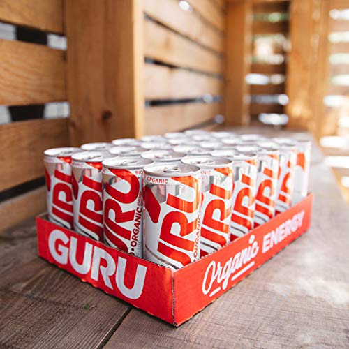 Guru Lite Organic Energy - Low Sugar Vegan Drink With Green Tea,