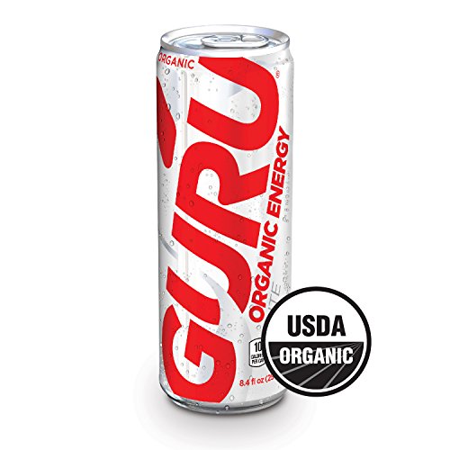 Guru Lite Organic Energy - Low Sugar Vegan Drink With Green Tea,