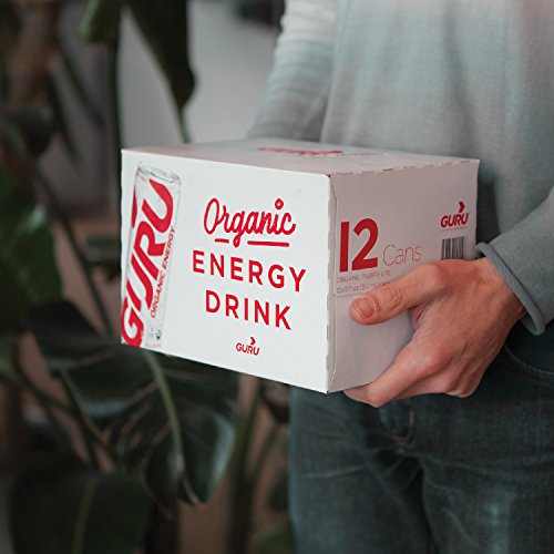 Guru Lite Organic Low Calorie Energy Drink With Green Tea, 12 Ou