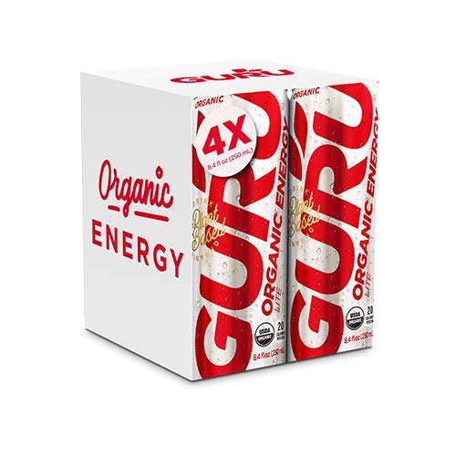 Guru Lite Organic Low Calorie Energy Drink With Green Tea, 8.4 O