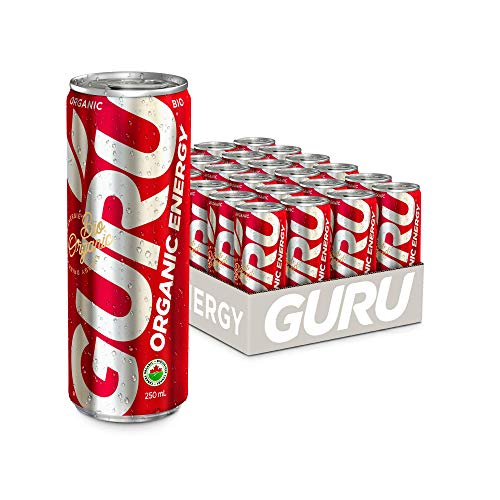 Guru Organic Energy Drink With Green Tea &Amp; Guarana, 8.4 Ounce P