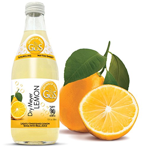 Gus - Grown-Up Soda, Dry Meyer Lemon, 12 Fluid Ounce Pack Of 12