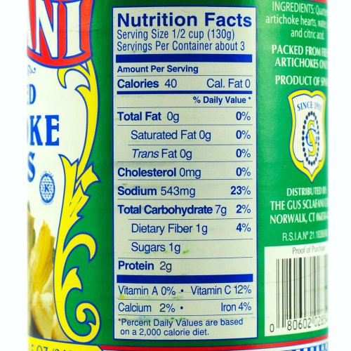 Quartered Artichoke Hearts 8-1/2 Oz Cans 12 Pack