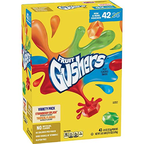 Fruit Fruit Fruit Gushers Variety Pack, Strawberry Splash &Amp; Trop