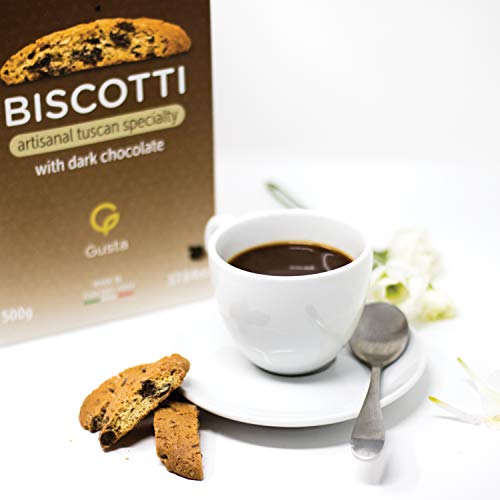 Gusta Authentic Biscotti Cookies Made in Tuscany, Italy - Chocol...