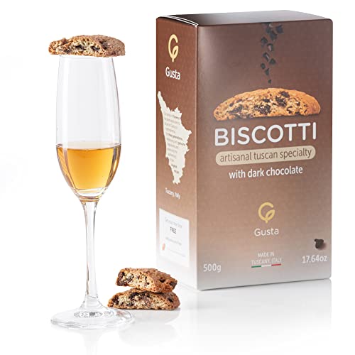 Gusta Authentic Biscotti Cookies Made in Tuscany, Italy - Chocol...