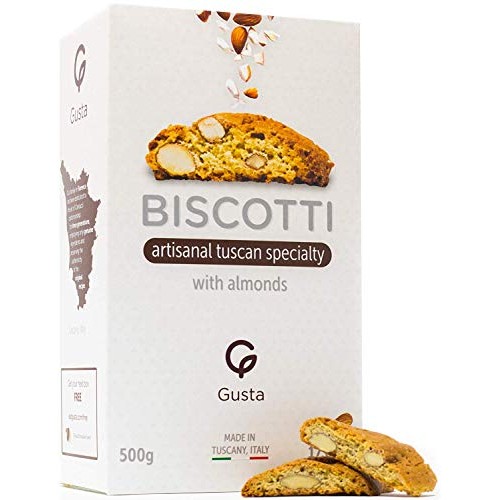 Gusta Authentic Biscotti Made In Tuscany, Italy - Almond Italian