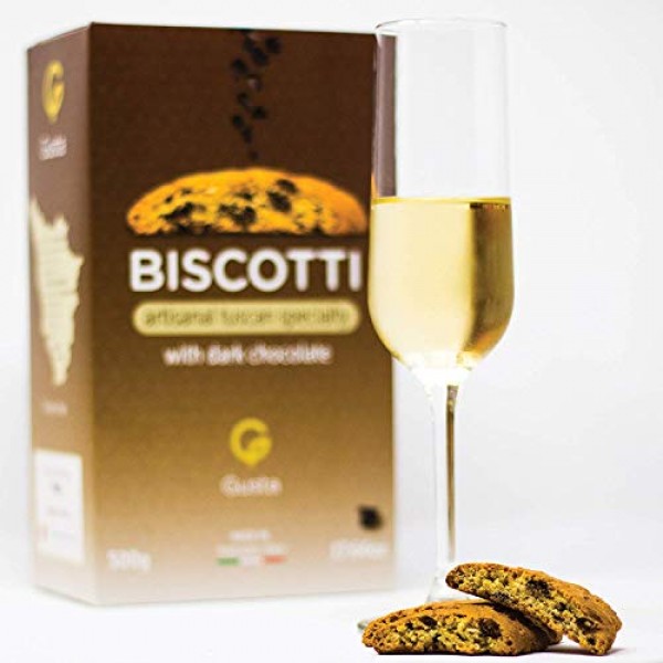 Gusta Authentic Biscotti Made in Tuscany, Italy - Chocolate Chip...