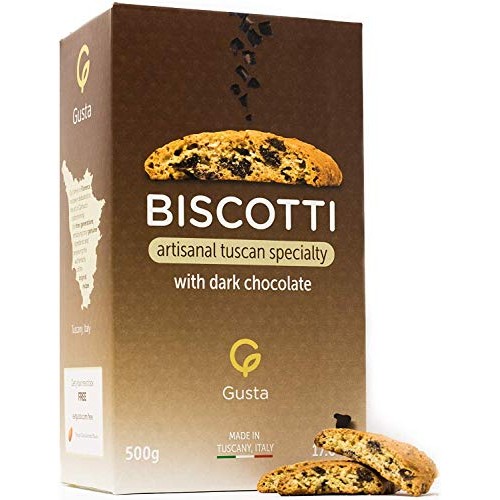 Gusta Authentic Biscotti Made In Tuscany, Italy - Chocolate Chip