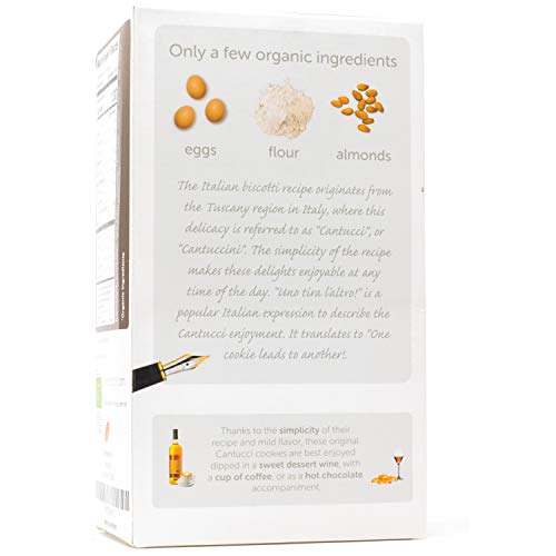 Gusta Usda Organic Biscotti Cookies Made In Tuscany, Italy - Cla